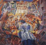 Umberto Boccioni THe Street Penetrates the House Spain oil painting artist